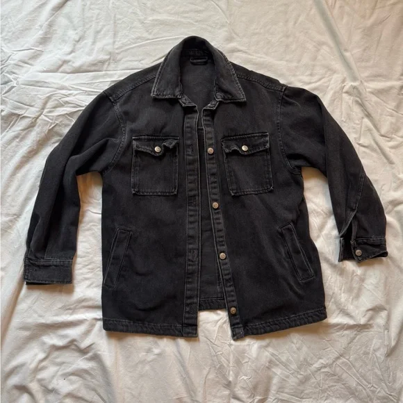 Black Denim Jacket - Picture 1 of 3